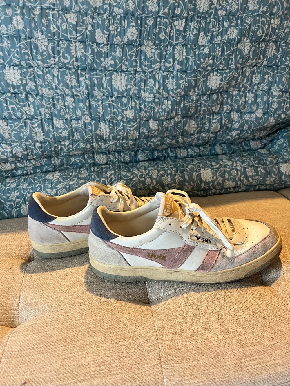 Gola Women's Low-Top Sneakers in White, Pink & Navy